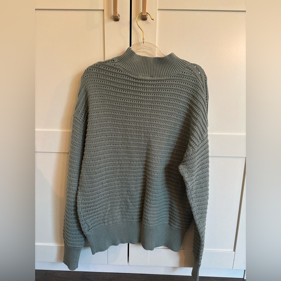 Varley Gray Ribbed Sweater - Picture 4 of 7